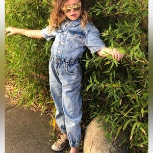 Zara denim overall